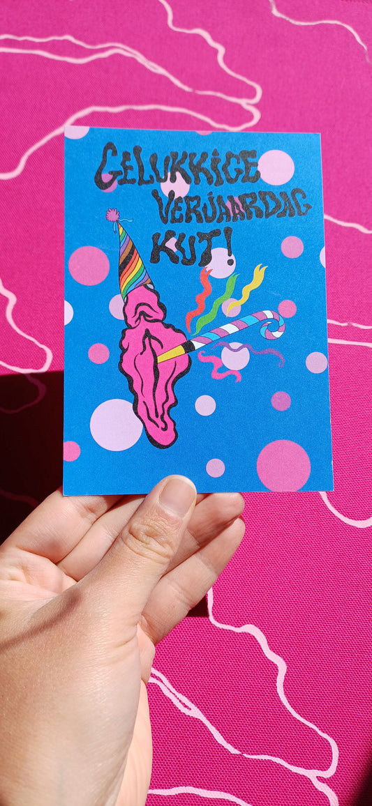 Gelukkige verjaardag kut! Card