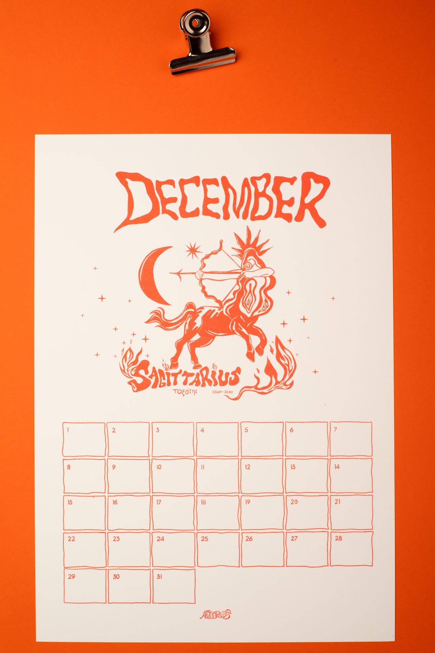 The VULVASTIC Bday calendar