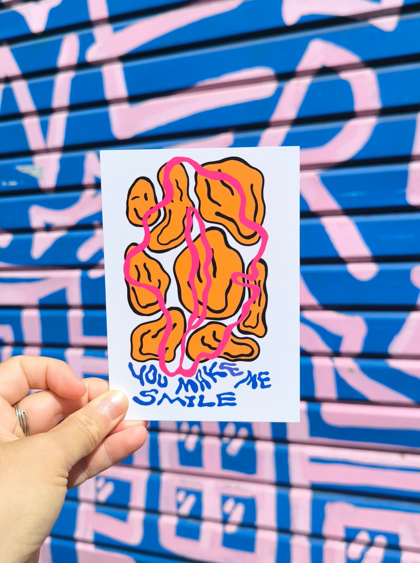 You make me Smile - Art card