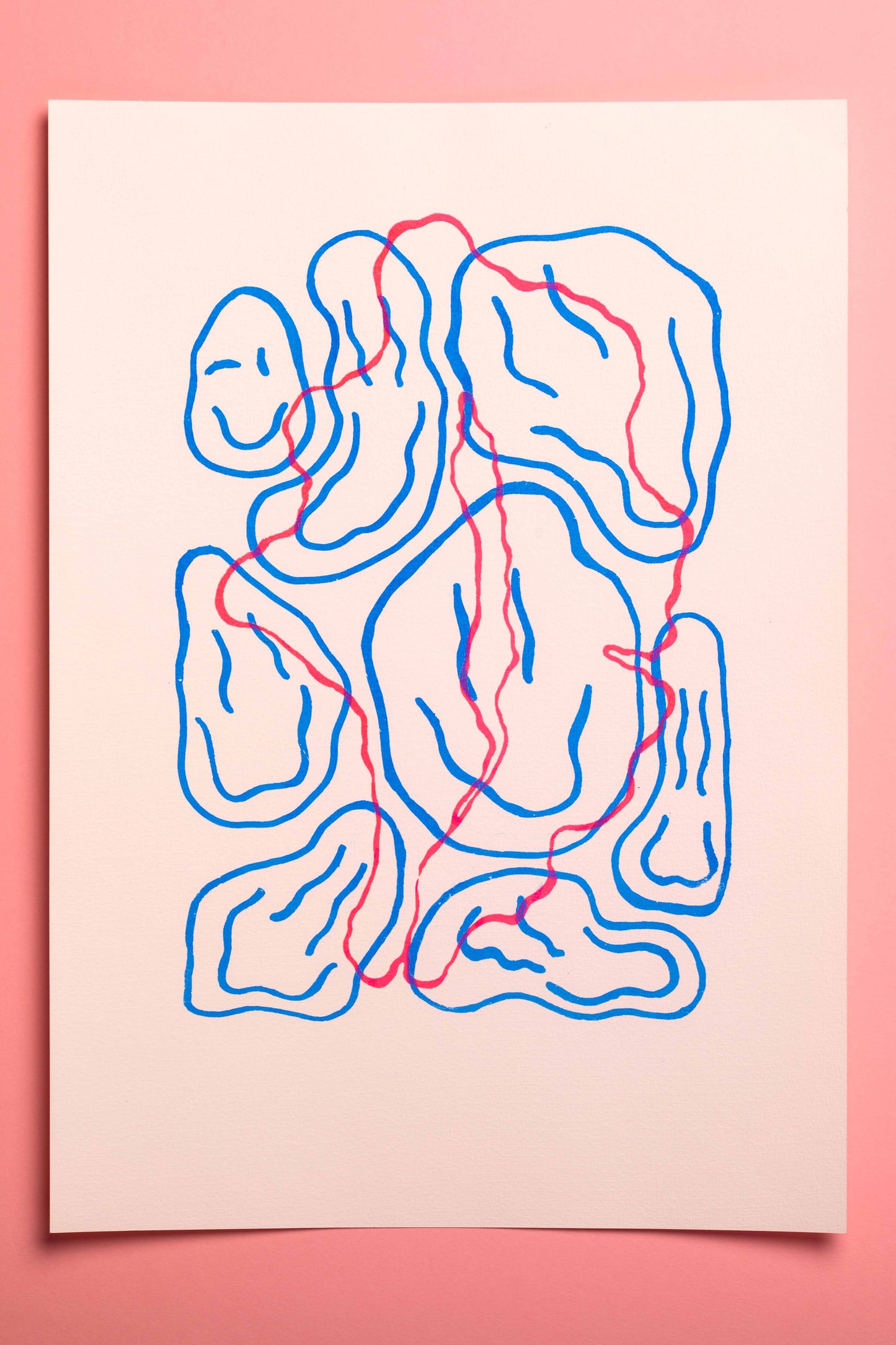 SMILEY VULVA PRINT