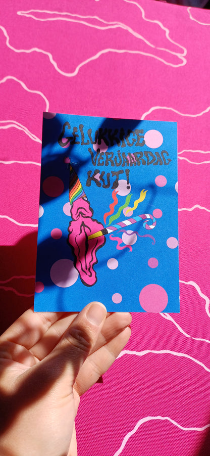 Gelukkige verjaardag kut! Card