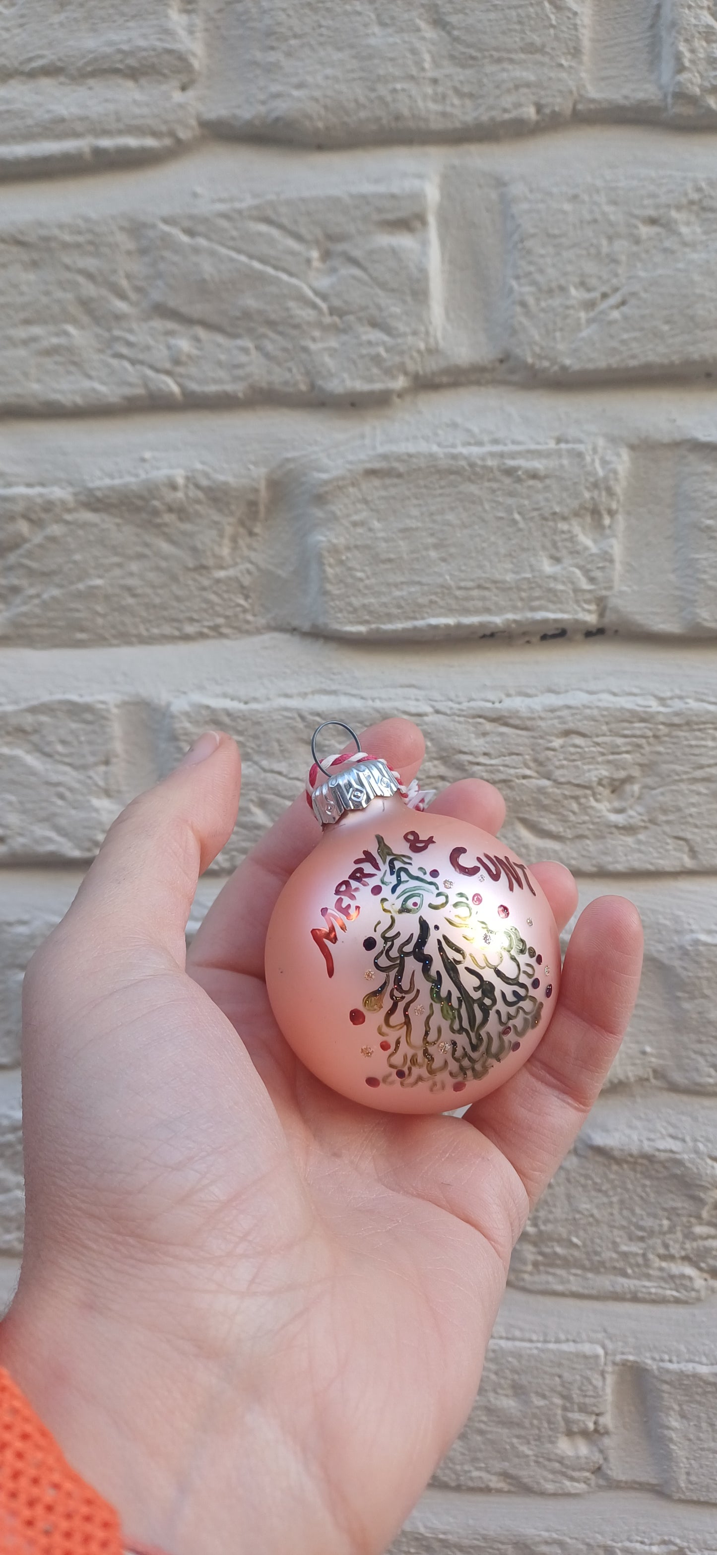 Cunt xmas tree bauble