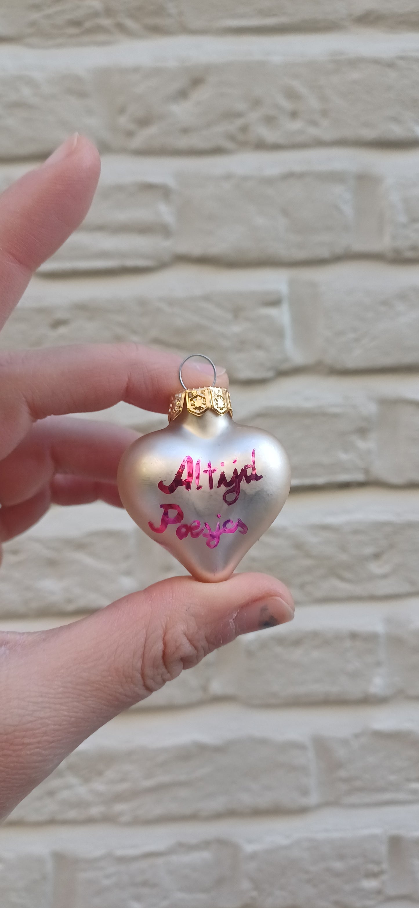 Heart xmas bauble