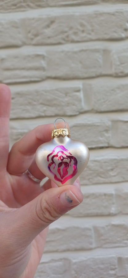 Heart xmas bauble