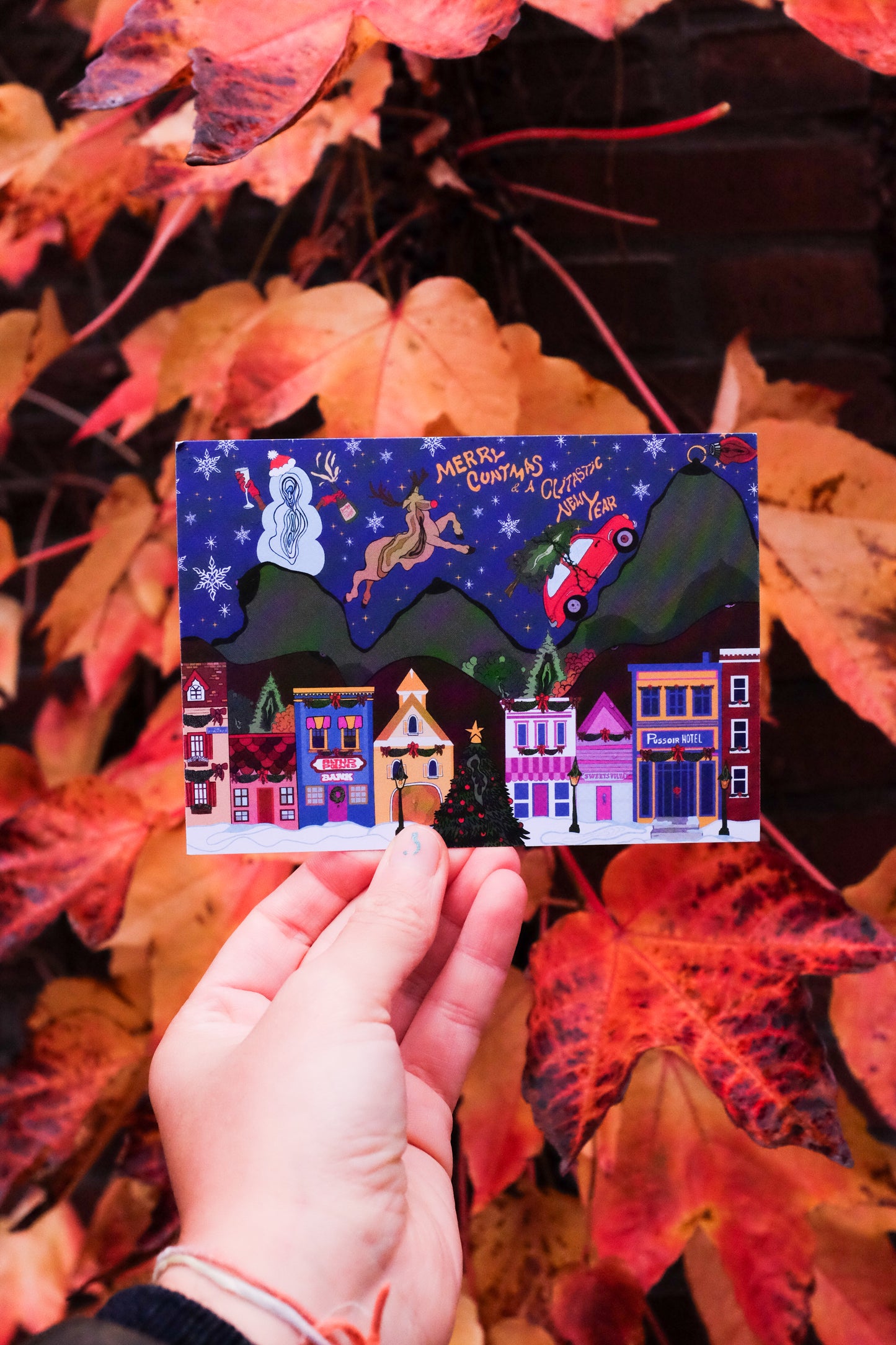 The VULVASTIC XXXmas village card