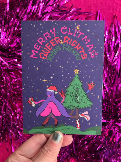 Queer rights, Xmas fights card!