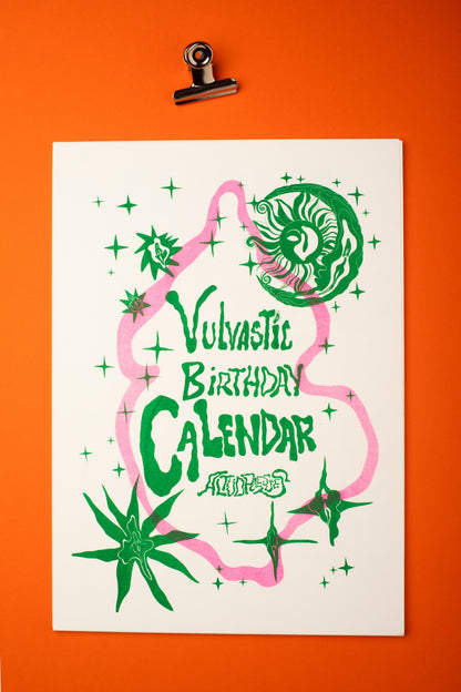 The VULVASTIC Bday calendar