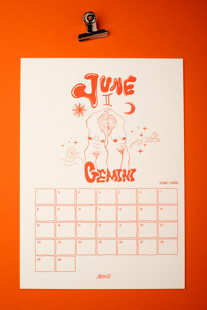 The VULVASTIC Bday calendar