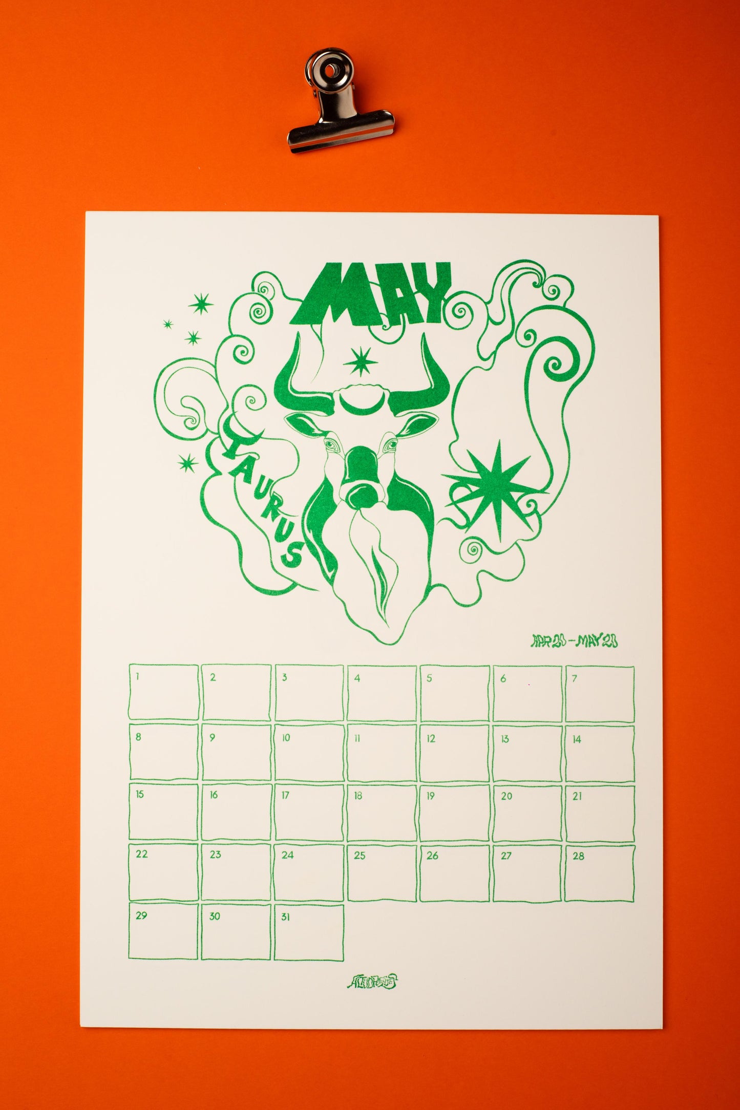 The VULVASTIC Bday calendar