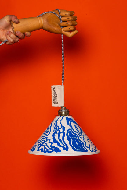 Handpainted Cunt Lamp