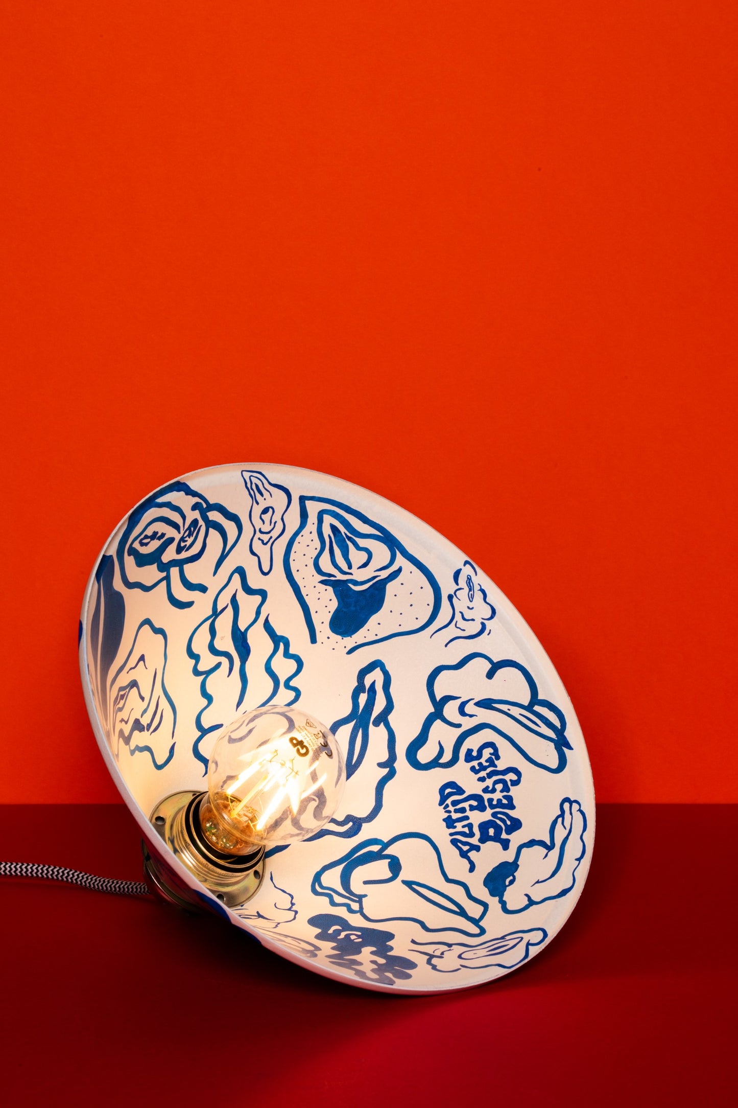 Handpainted Cunt Lamp