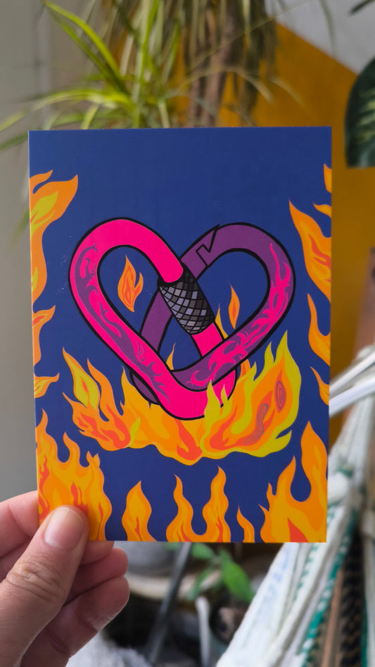 Carabiners Lovers card