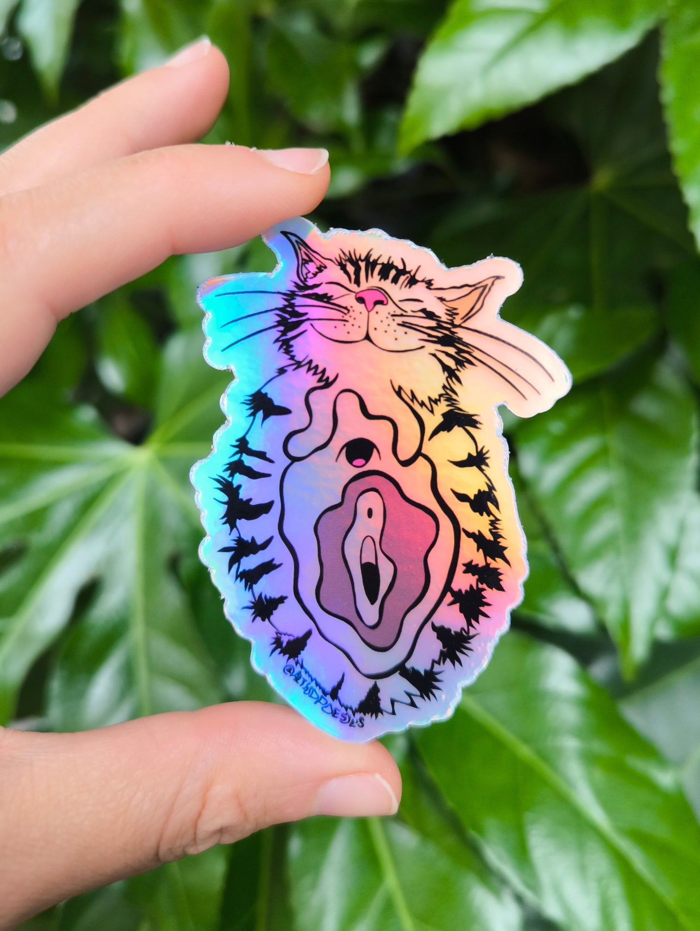 Tigra the Pussy HOLO STICKER