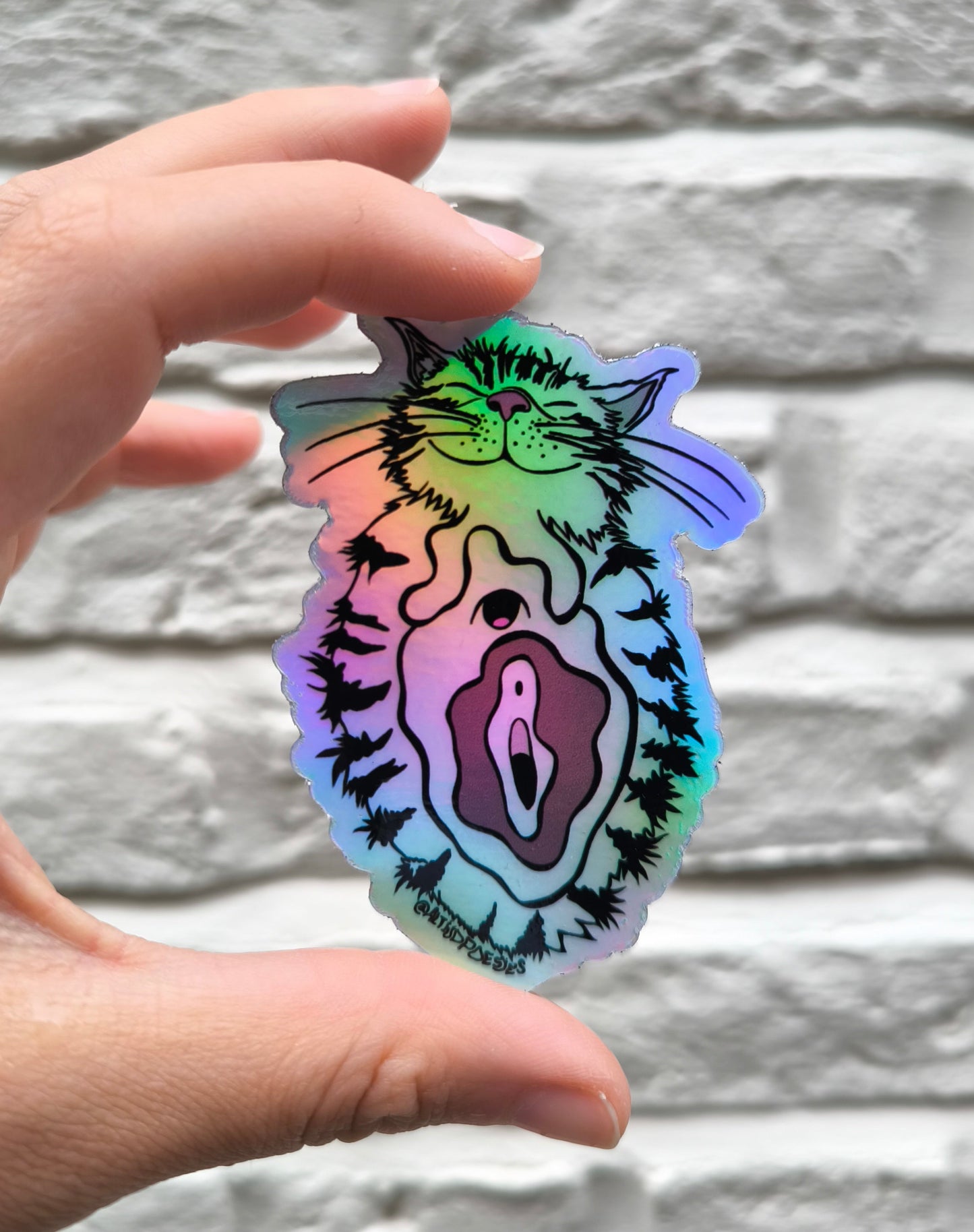 Tigra the Pussy HOLO STICKER