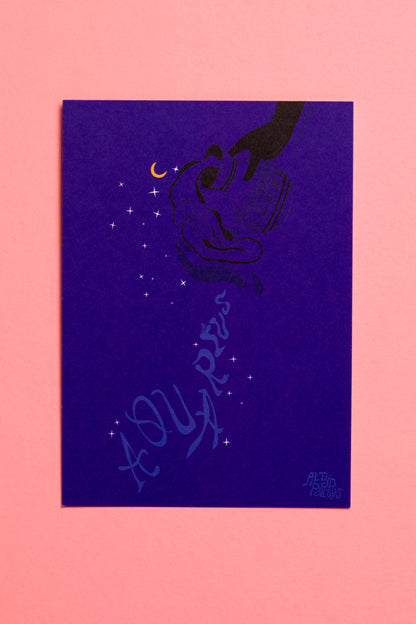 Aquarius vulvastic card