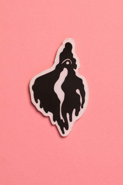 Ghost pussy sticker