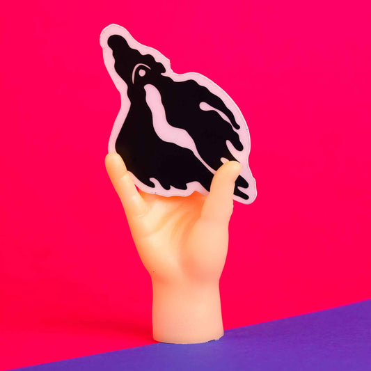 Ghost pussy sticker